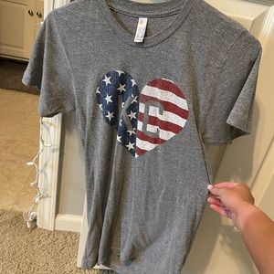Kansas City American Flag T Shirt